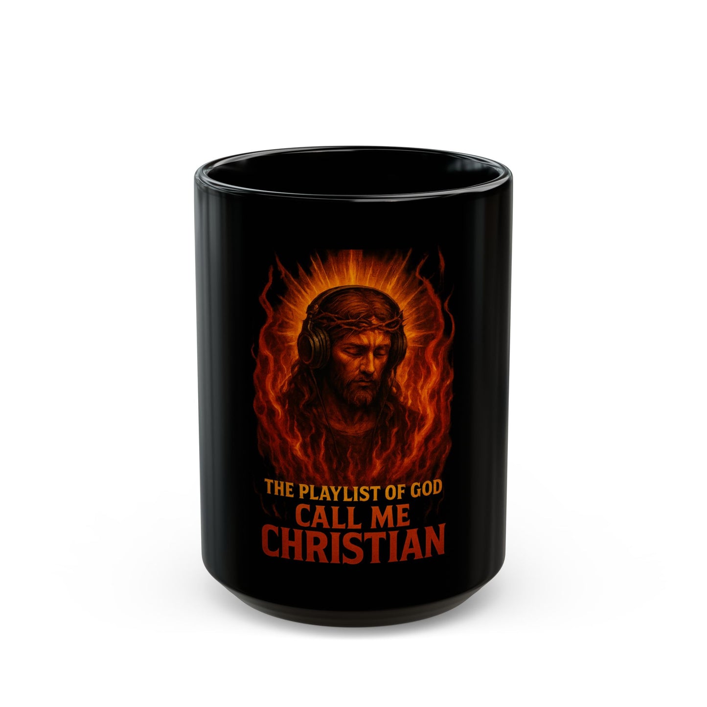 “Call Me Christian” – Christ in the Flames Mug