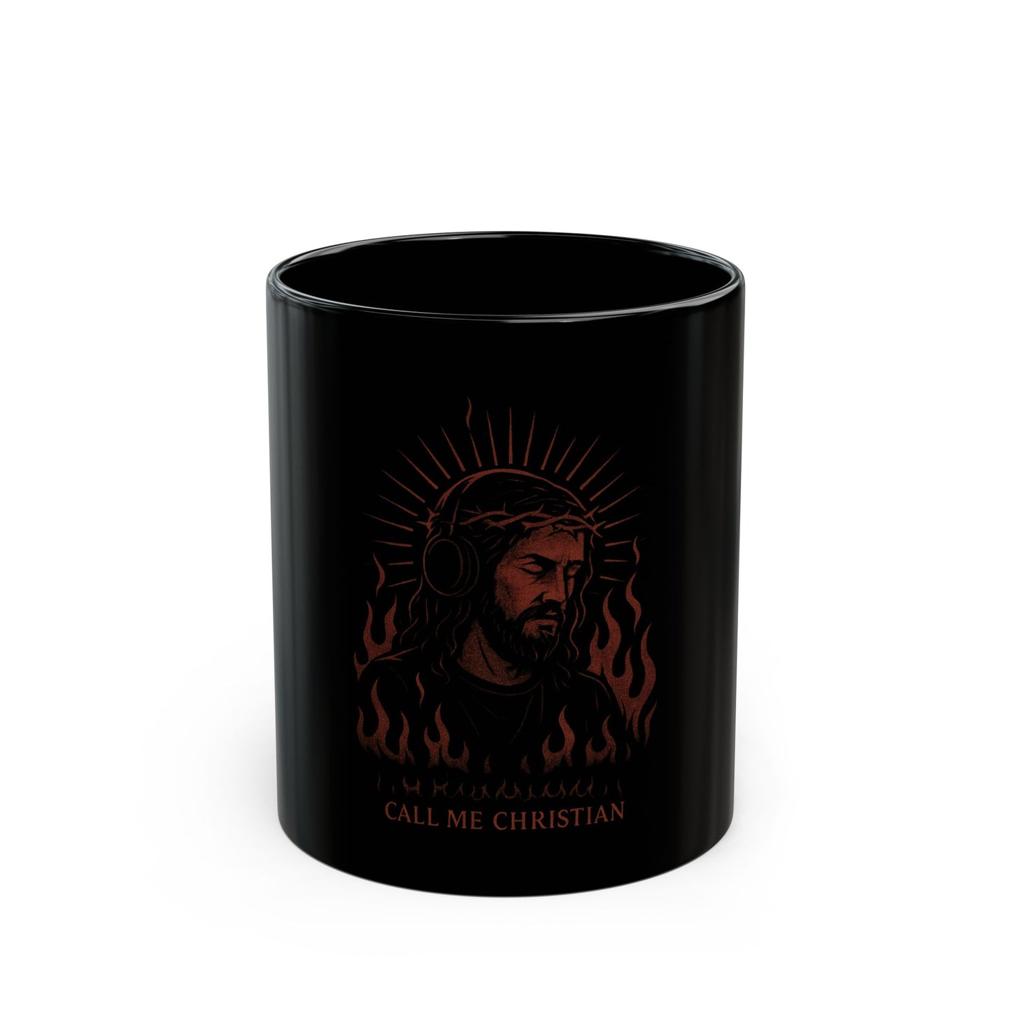 “Call Me Christian” – Christ in the Flames Mug