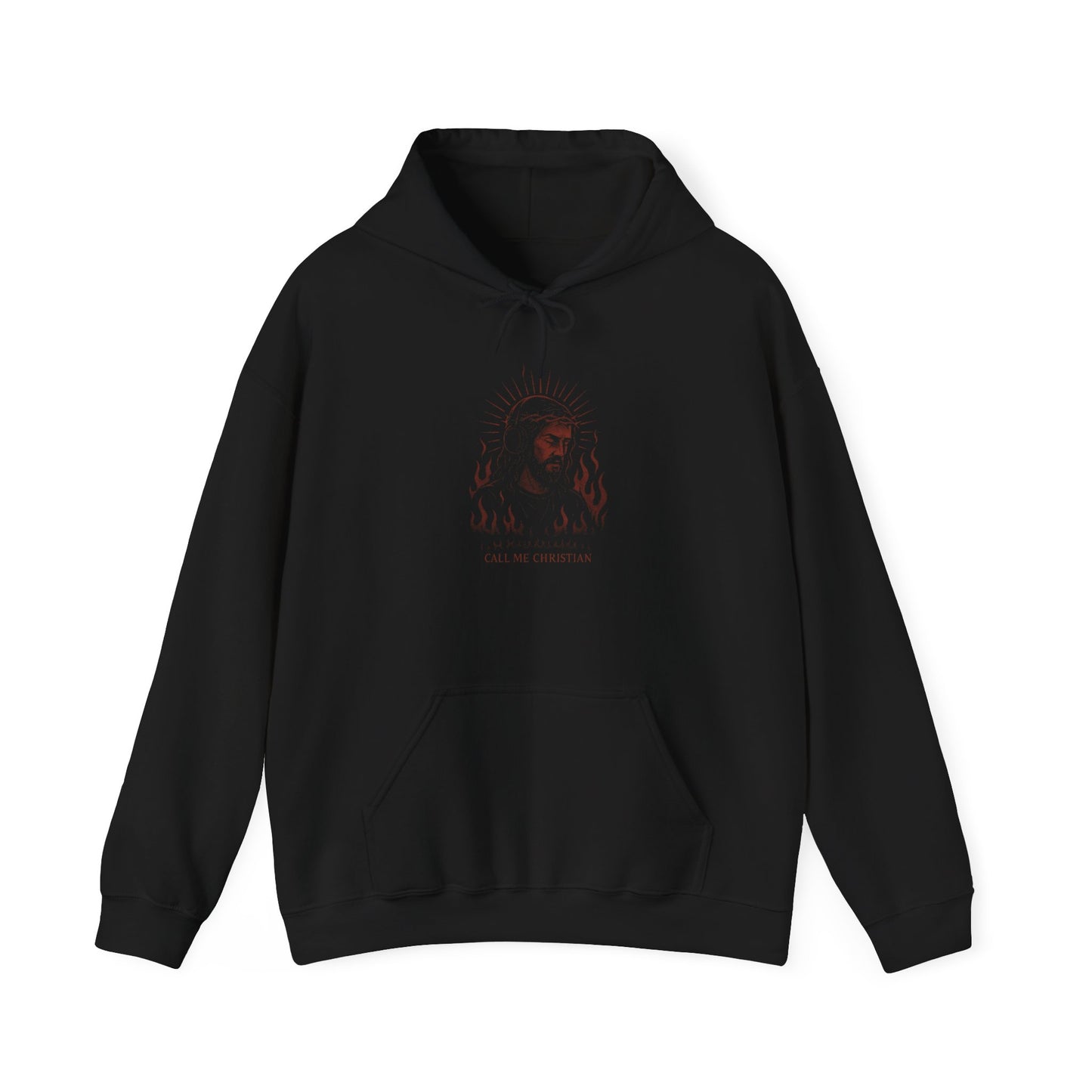 “Call Me Christian” – Christ in the Flames Hoodie