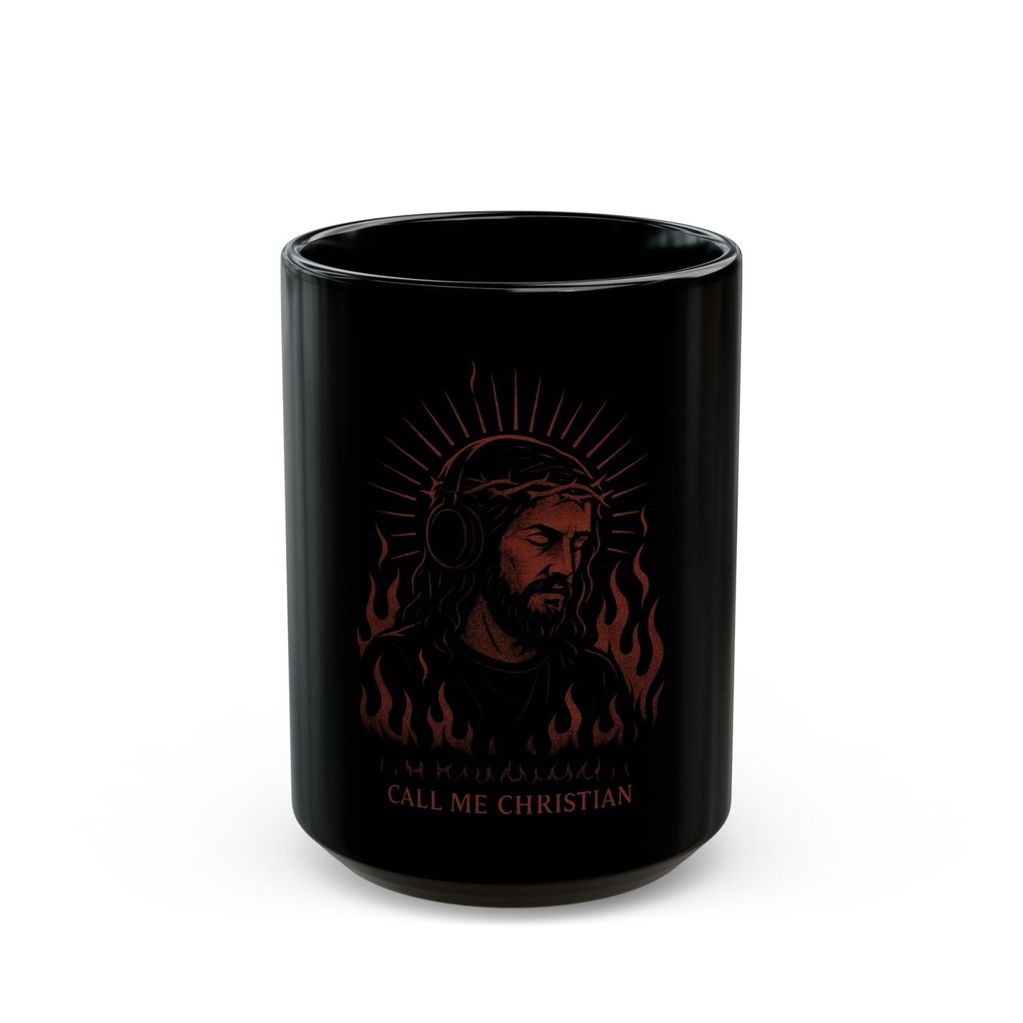 “Call Me Christian” – Christ in the Flames Mug