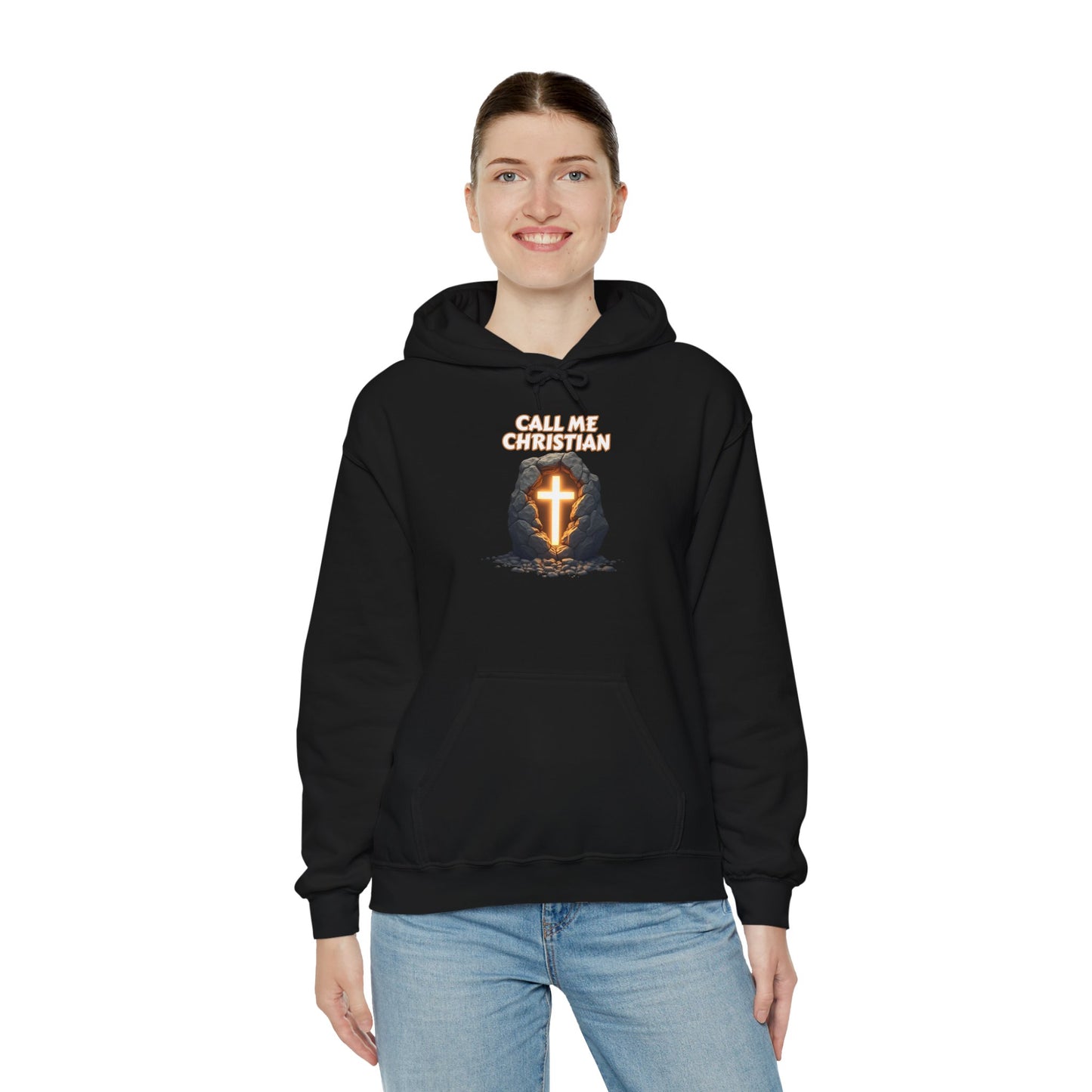 Christian Cross Unisex Hooded Sweatshirt | Faith-Inspired Apparel