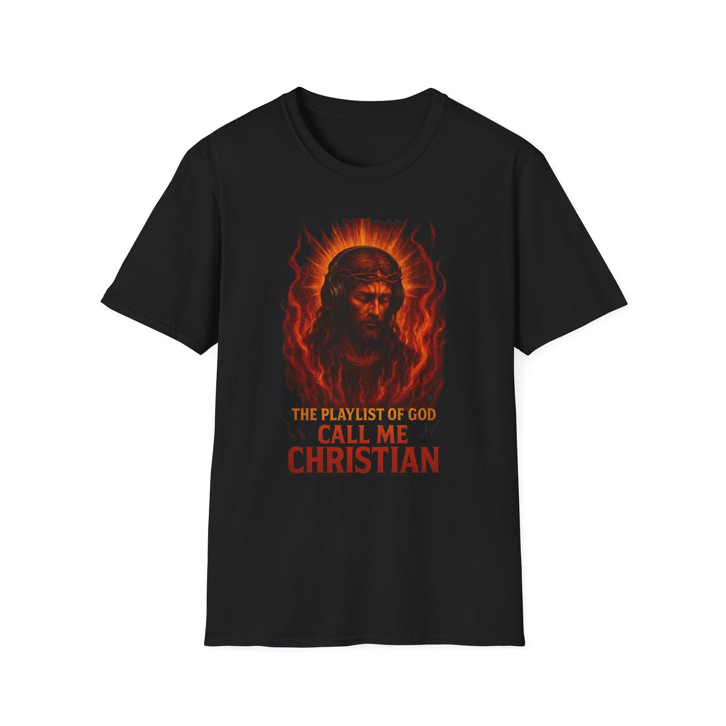 Call Me Christian – Christ in the Flames Shirt