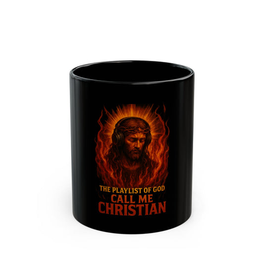 “Call Me Christian” – Christ in the Flames Mug