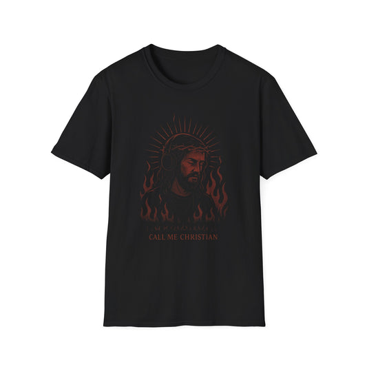 Call Me Christian – Christ in the Flames Shirt