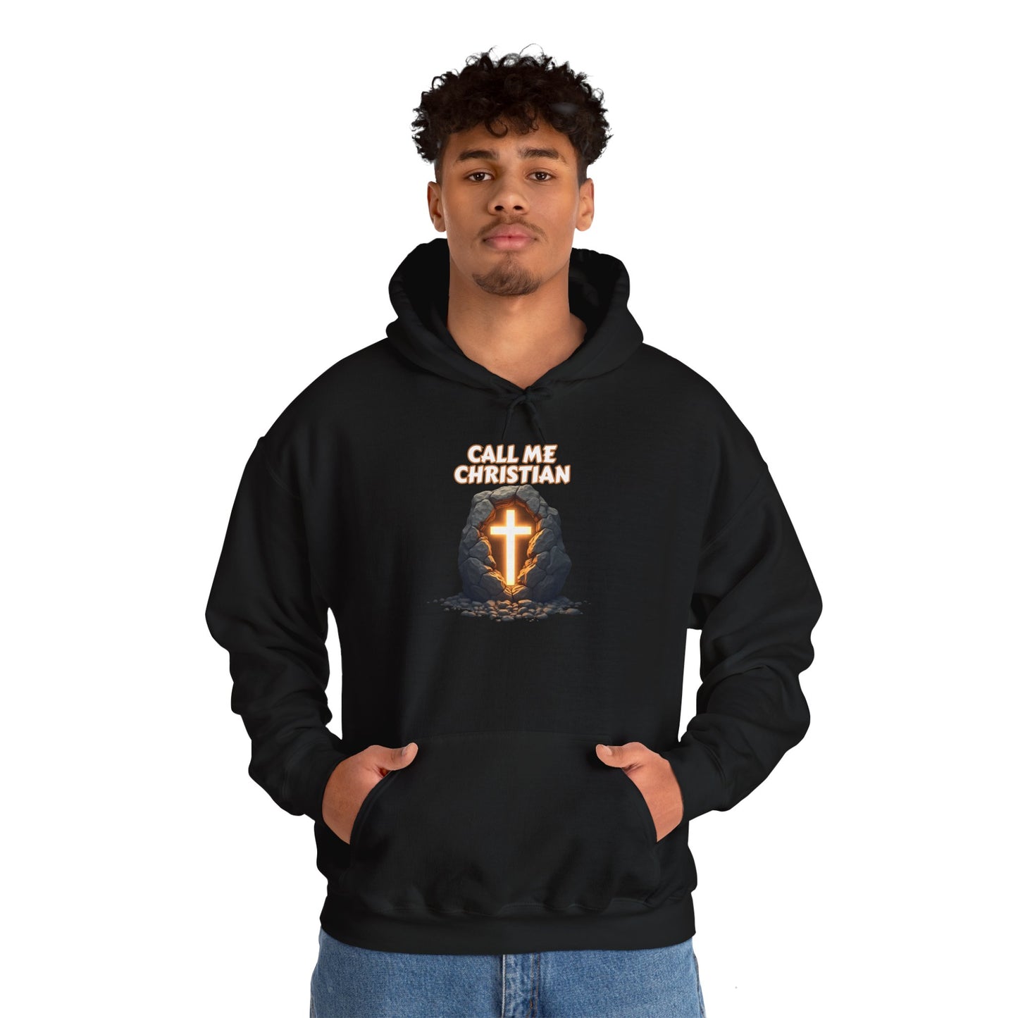 Christian Cross Unisex Hooded Sweatshirt | Faith-Inspired Apparel