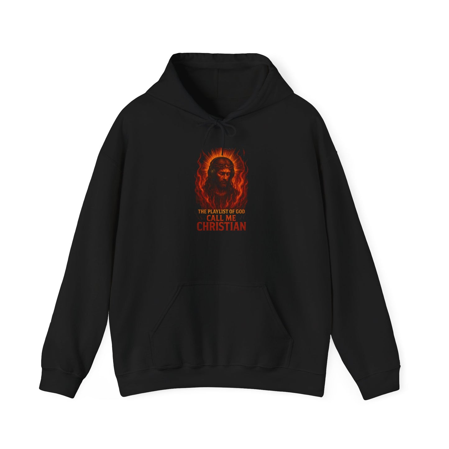 “Call Me Christian” – Christ in the Flames Hoodie
