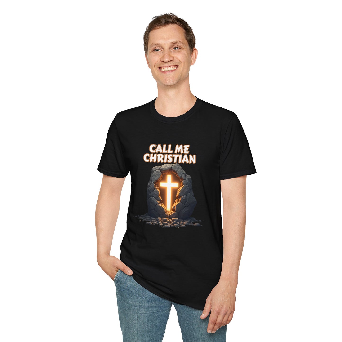 Christian Cross Fan Softstyle T-Shirt